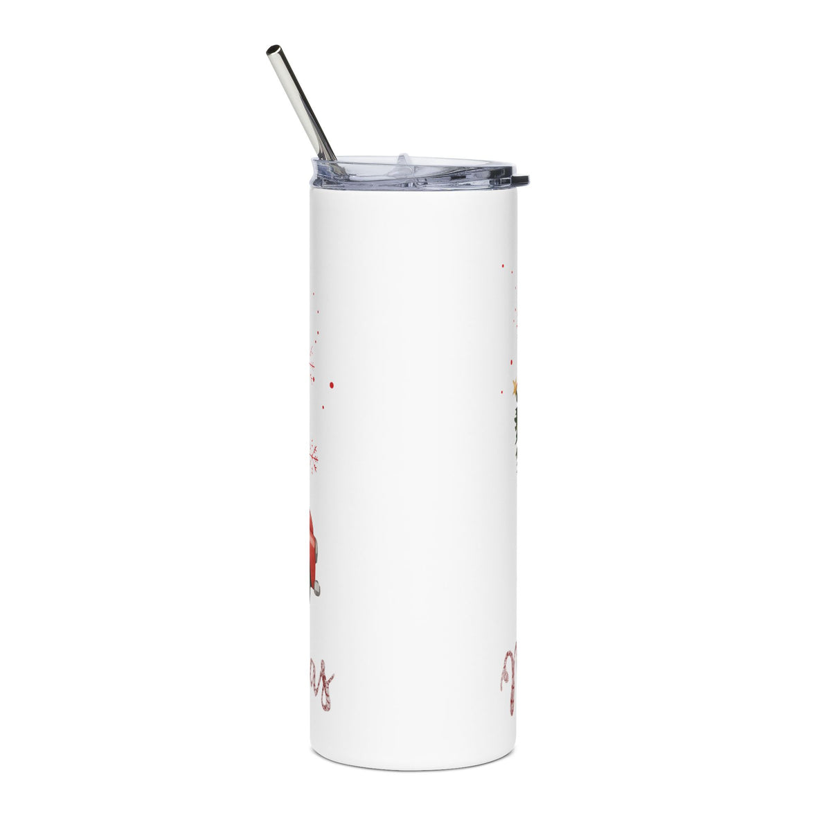 Merry Christmas Red Truck 20oz Tumbler, Farmhouse Christmas Cup