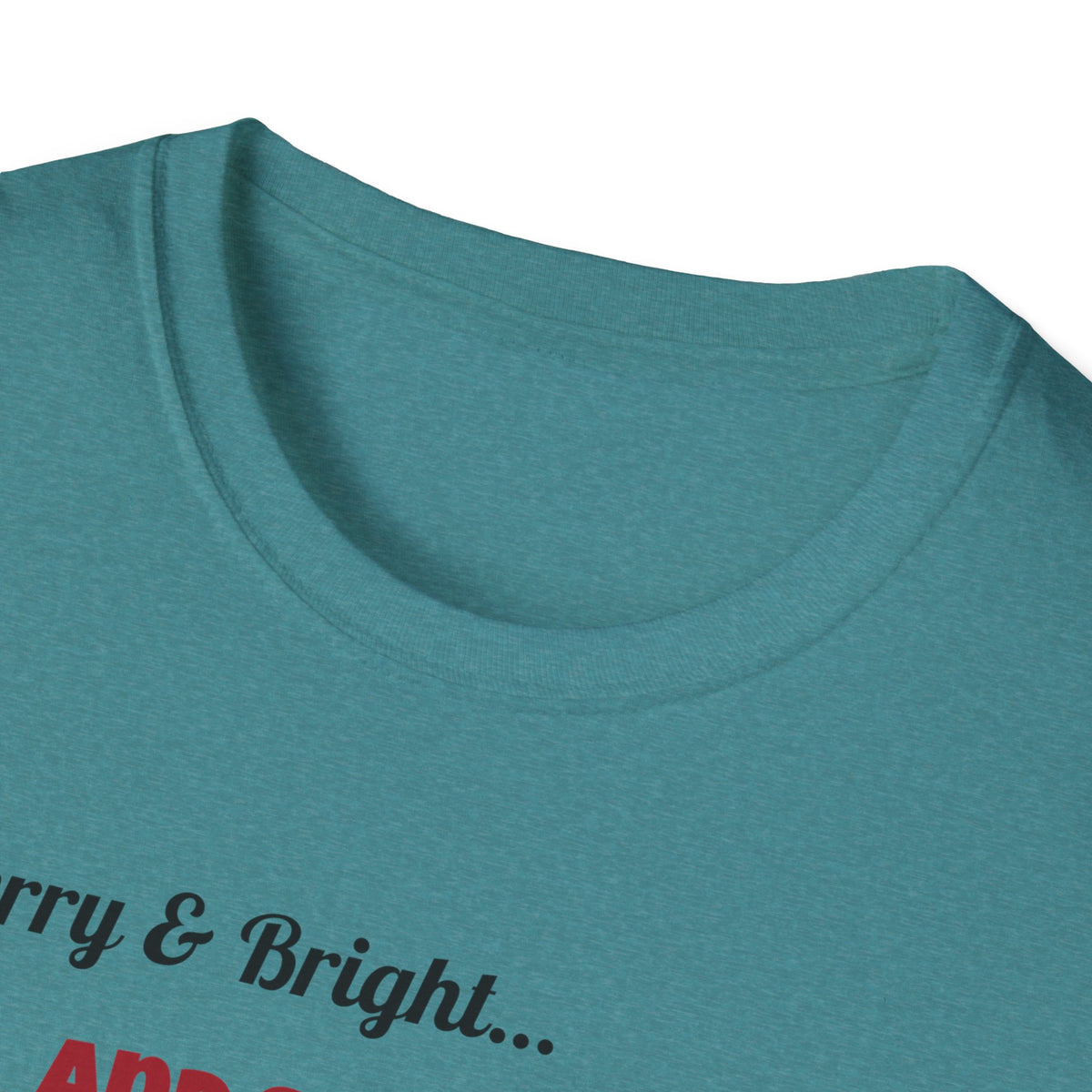 Merry and Bright and Slightly Dead Shirt, Dancing Skeletons Christmas Tee
