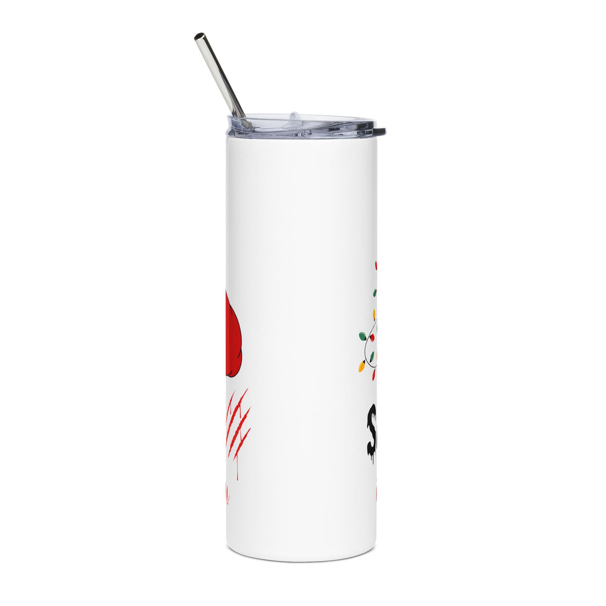 Santa Claws Is Coming to Town 20oz Tumbler, Spooky Christmas Cup