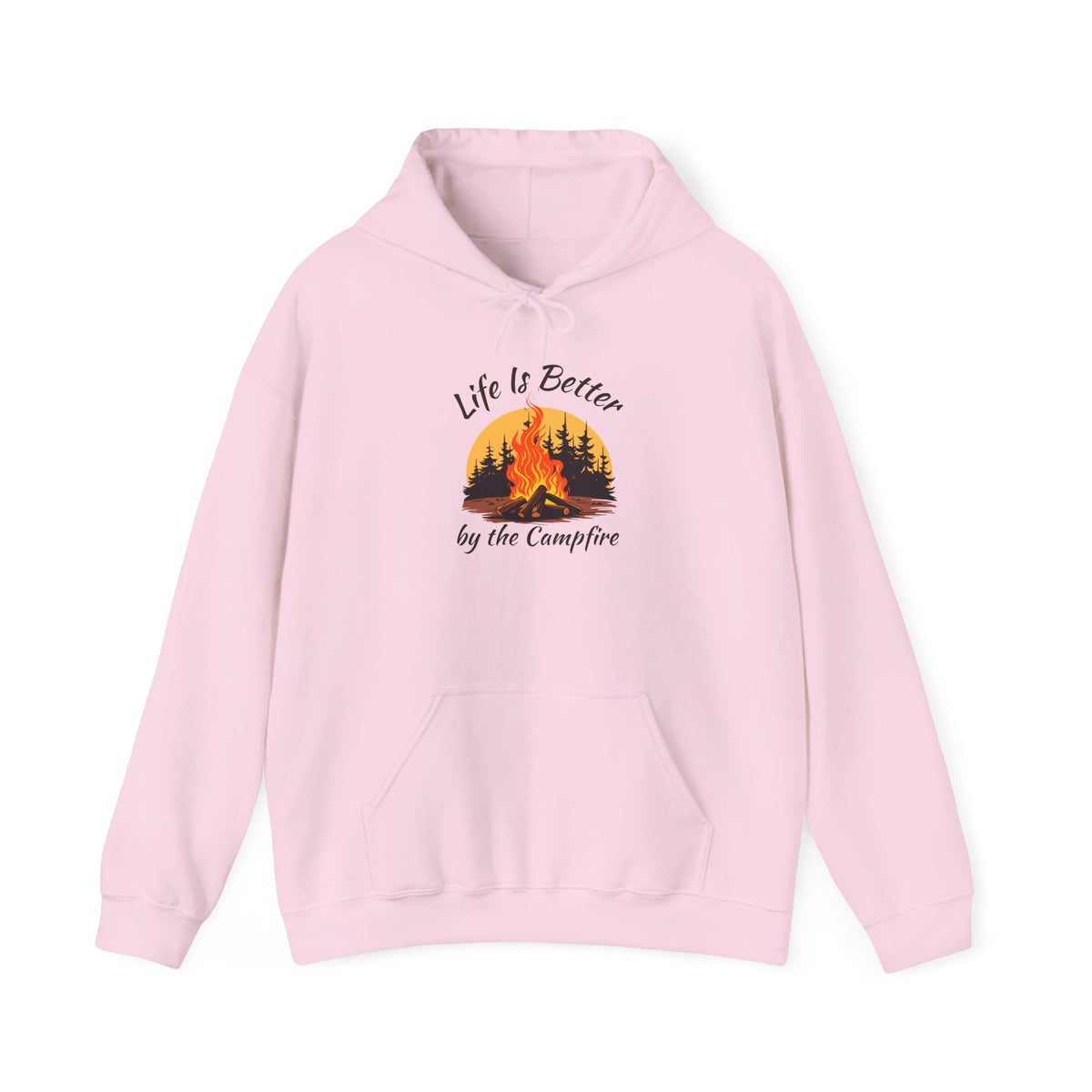 Life Is Better by the Campfire Hoodie, Camping Lover Sweatshirt •