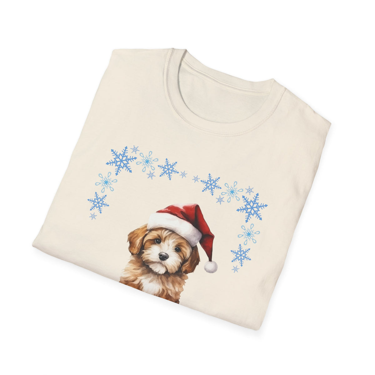 Merry Freakin' Christmas Snowflake Puppy Shirt, Cute Dog Christmas Tee