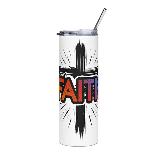 Faith Cross 20oz Tumbler, Christian Cup