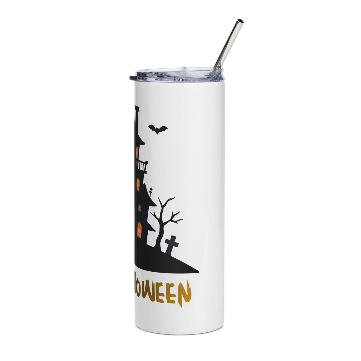 Happy Halloween Haunted House 20oz Tumbler, Spooky Halloween Cup